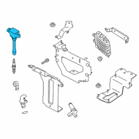 OEM 2020 Infiniti QX50 Ignition Coil Assembly Diagram - 22448-5NA0A