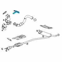 OEM 2017 Chevrolet Trax Bracket Asm-Catalytic Converter Diagram - 55578987