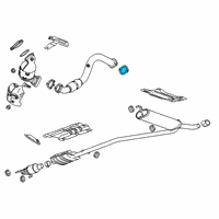 OEM 2017 Chevrolet Trax Front Pipe Gasket Diagram - 95468209