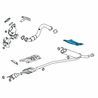 OEM 2017 Buick Encore Heat Shield Diagram - 25997288