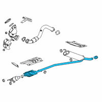 OEM 2015 Buick Encore Muffler & Pipe Diagram - 42663972