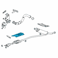 OEM 2016 Buick Encore Heat Shield Diagram - 25997287