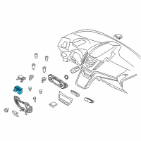 OEM 2013 Ford Escape Seat Heat Switch Diagram - CJ5Z-14D694-B