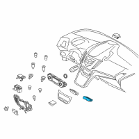 OEM Ford Focus Switch Assembly Diagram - AM5Z-9C888-A