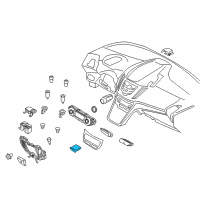 OEM 2015 Ford Escape Holder Diagram - CJ5Z-00817-AA