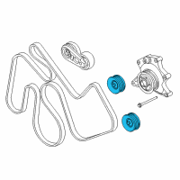 OEM 2020 Ford F-350 Super Duty Idler Pulley Diagram - LC3Z-6C348-A