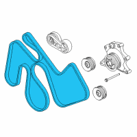 OEM Ford F-350 Super Duty Serpentine Belt Diagram - LC3Z-8620-H