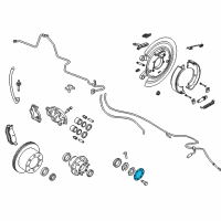 OEM 2009 Dodge Ram 3500 Gasket-Axle Shaft Diagram - 5086767AC