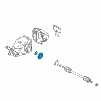 OEM BMW 330i GT xDrive Shaft Seal With Lock Ring Diagram - 33-10-7-505-603