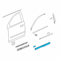 OEM 2011 GMC Acadia Lower Molding Diagram - 22763773