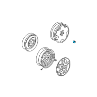 OEM Chrysler PT Cruiser Wheel Center Cap Diagram - 68085123AA