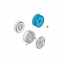 OEM 2004 Chrysler PT Cruiser Aluminum Wheel Diagram - 5278946AB