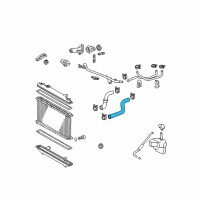 OEM Toyota Highlander Upper Hose Diagram - 16571-28210