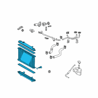 OEM 2007 Toyota Highlander Radiator Assembly Diagram - 16400-28240