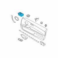 OEM 2009 BMW M3 Door Window Switch Left Diagram - 61-31-9-217-352