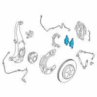 OEM 2017 BMW M6 Gran Coupe Disc Brake Pad Repair Kit Diagram - 34-11-6-793-021