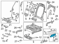 OEM 2021 Acura RDX Switch Assembly (16-Way) Diagram - 81650-TJB-A41