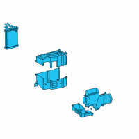OEM Toyota Tacoma Radiator Assy, Heater Diagram - 87150-04052