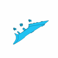 OEM Kia Optima Trim Assembly-Rear Pillar Diagram - 858502T000UP