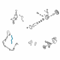 OEM 2001 Nissan Frontier Hose-Return, Power Steering Diagram - 49725-7B410