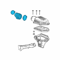 OEM Dodge Charger Clean Air Duct Diagram - 5038817AA