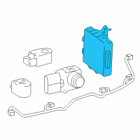 OEM 2014 Lexus LS460 Clearance Warning Computer Assembly Diagram - 89340-50050