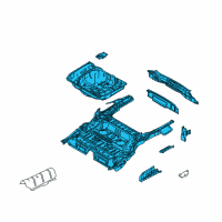 OEM Ford Taurus X Floor Pan Assembly Diagram - 8F9Z-7411215-A