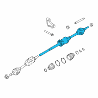 OEM 2019 Ford Explorer Axle Assembly Diagram - FB5Z-3B436-E