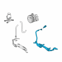 OEM Toyota Tundra Power Steering Pressure Hose Diagram - 44410-0C150