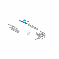 OEM 2020 Acura MDX Arm, Rear Wiper Diagram - 76720-STX-A01