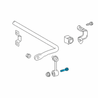 OEM 2018 Toyota C-HR Link Rod Bolt Diagram - 90119-A0434