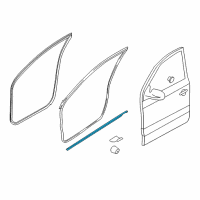 OEM 2005 Kia Sportage WEATHERSTRIP Assembly-Front Door Belt Diagram - 822101F000EZ