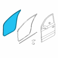 OEM 2010 Kia Sportage WEATHERSTRIP-Front Door Body Diagram - 821101F001