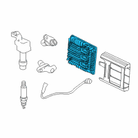 OEM 2011 Cadillac SRX Engine Control Module (W/ 2Nd Mpu) Diagram - 12651993