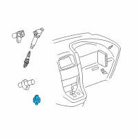 OEM Lexus LS400 Knock Control Sensor Diagram - 89615-12040