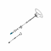 OEM 1993 Ford E-350 Econoline Club Wagon Steering Shaft Diagram - F2UZ3B676B