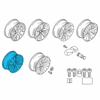 OEM 2013 BMW 740i Light Alloy Rim Diagram - 36-11-6-775-777