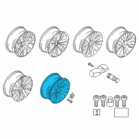 OEM 2016 BMW 535i GT xDrive Light Alloy Rim Diagram - 36-11-6-781-274
