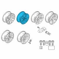 OEM 2017 BMW 535i GT xDrive Light Alloy Rim Diagram - 36-11-6-775-403