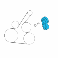 OEM 2016 Chevrolet City Express Serpentine Tensioner Diagram - 19316081