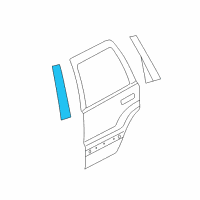 OEM Dodge Durango APPLIQUE-B Pillar Diagram - 57010261AI