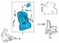 OEM Chevrolet Corvette Fuel Tank Diagram - 84779337