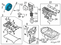 OEM Kia K5 PULLEY-DAMPER Diagram - 231242S110