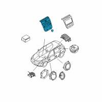 OEM Nissan Murano Switch Assembly-Audio Visual Diagram - 28395-CA105