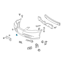 OEM Lexus ES350 Garnish, Radiator Grille, No.3 Diagram - 53144-33030