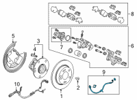 OEM 2020 Honda CR-V Set, Rear Diagram - 01466-TLA-A01