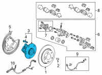 OEM Honda CR-V Bearing Assembly, Rear Hub Unit Diagram - 42200-TLA-A51