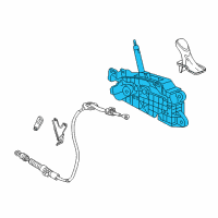 OEM 2018 Cadillac CTS Shifter Diagram - 23392734