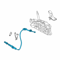 OEM Cadillac CTS Shift Control Cable Diagram - 84119147