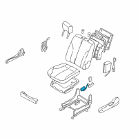 OEM 2000 Infiniti I30 Front Seat Switch Assembly, Left Diagram - 87066-C9900